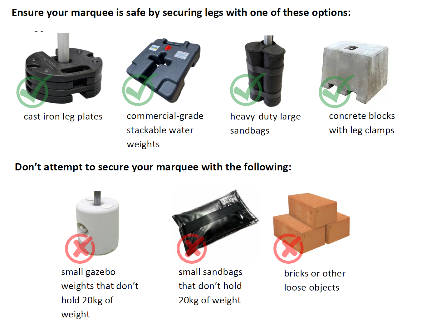 Weight guide